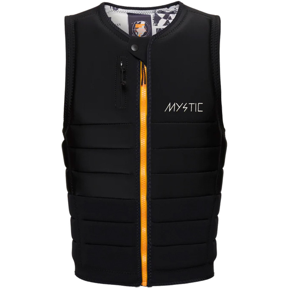 2023 Mystic Mens Die Dom Wake Auswirkungen Weste 35005.230237 - Schwarz / Weiß